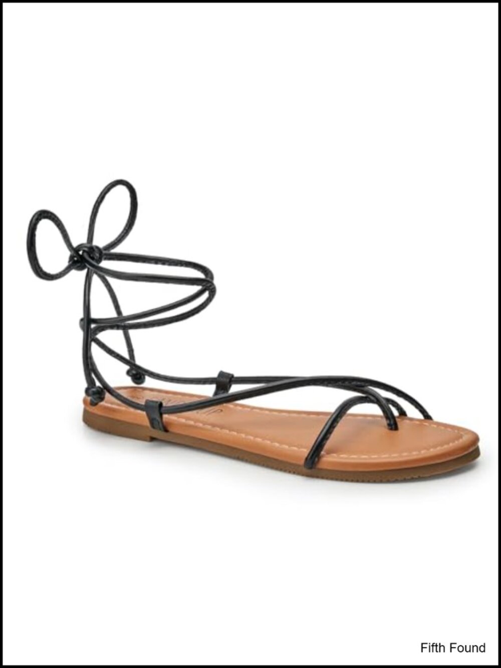 Lace Up Strappy Gladiator Open Toe Flat Sandals with Ankle Wrap
